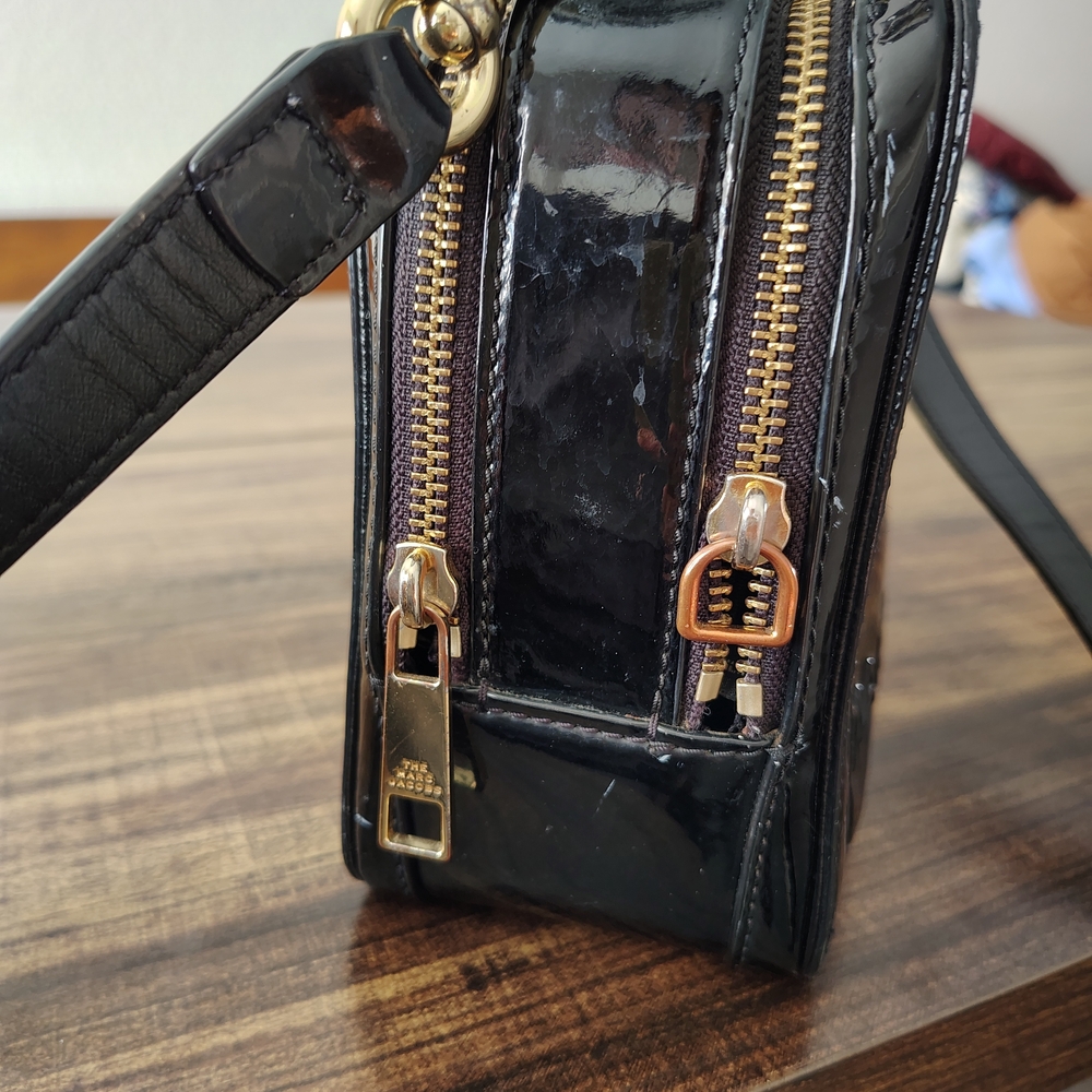 Marc Jacobs Black Patent Leather Crossbody Bag - Picture 8 of 8